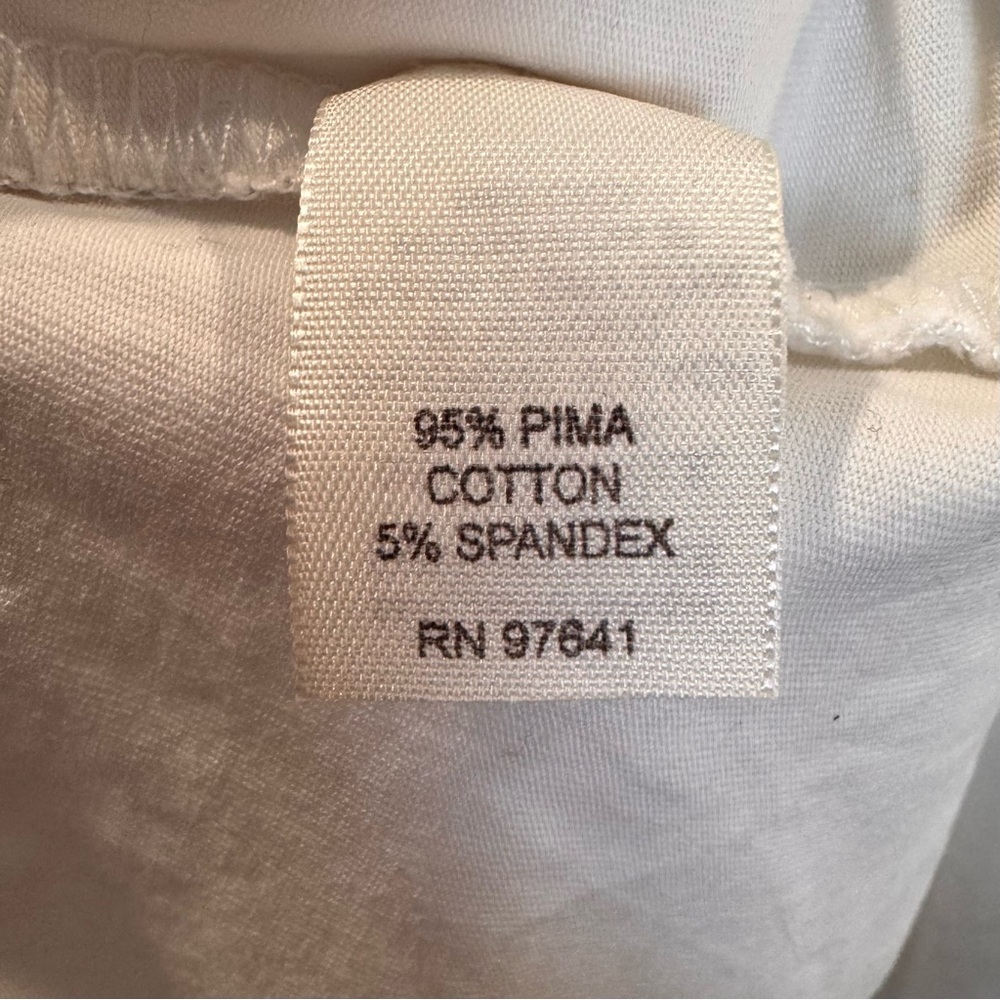 J. Jill Pure Jill Classic Women's Cream Long Sleeve Pima Top - Picture 6 of 9